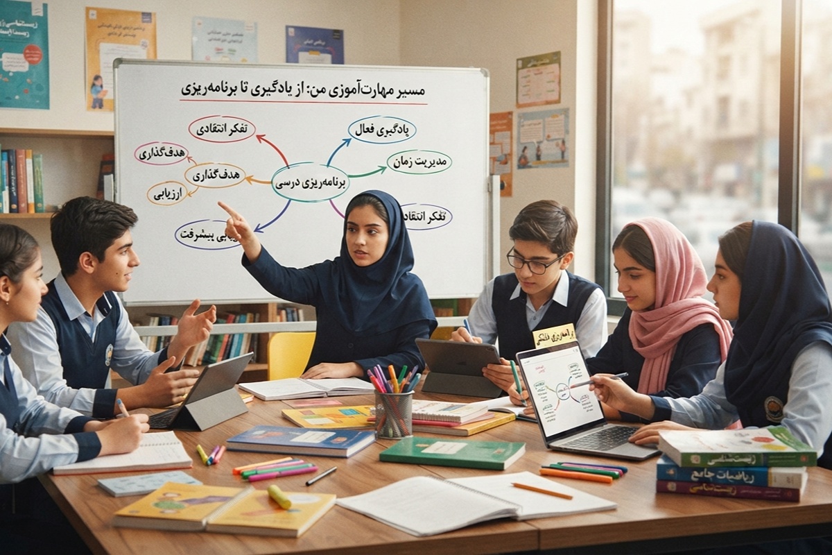 مهارت‌آموزی برای دانش‌آموزان؛ از یادگیری مؤثر تا برنامه‌ریزی تحصیلی